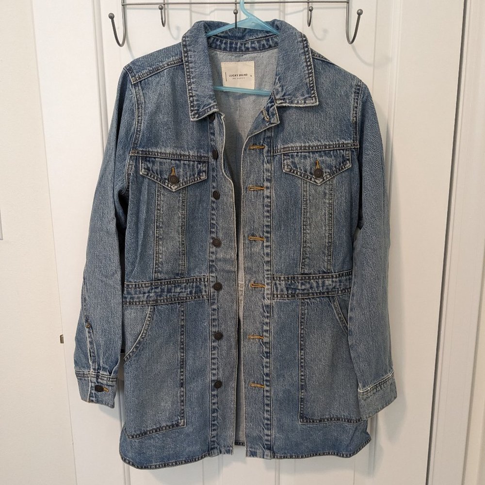 NWOT Lucky Brand Denim Utility Chore Jacket M